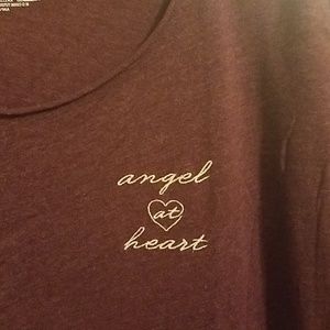 Short Sleeve Sleep Shirt "Angel at heart"